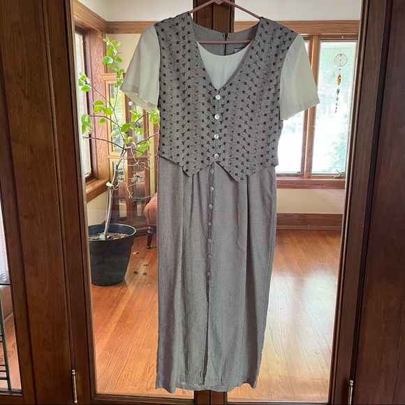 VGUC Vintage maxi dress size 7/8 - Picture 1 of 13